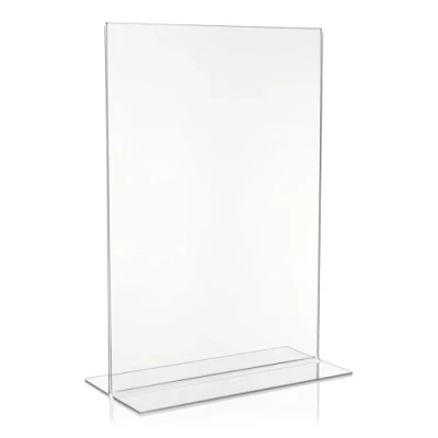Image of A3 Advertising Stand/T Stand. Single Pack DIN Transparent