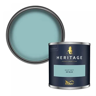 Image of Dulux Trade Heritage Velvet Matt Emulsion Sky Blue (2.5 Litres)