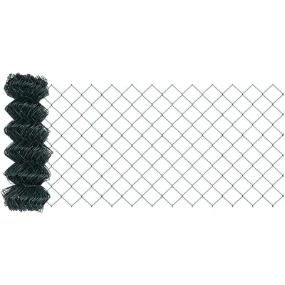 Image of vidaXL Chain Wire Fence Green 0.6x10m Steel