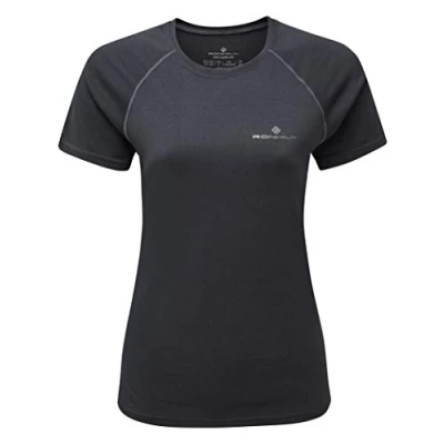 Image of Ronhill Wmn&#039;s Core S/Tee Short Sleeved Tee Charcoal Marl, 10