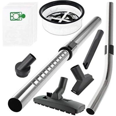 Image of Spares2go Telescopic Bent End Rod Handle + Mini Tool Kit 10 Dust Bags Filter for Numatic Henry Vacuum Cleaner