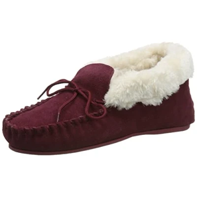 Image of Hush Puppies Women&#039;s Philippa Slipper, Burgundy, 5 UK