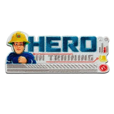 Image of Fireman Sam © Hero in Training Patches/Iron on/Iron On/Appliques/Iron on/Applique/Patches/Patches