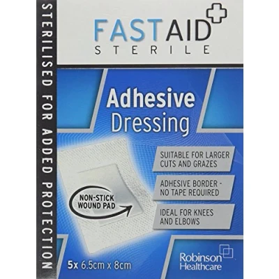 Image of Fast Aid Sterile Dressing Adhesive Pads Pack of 15