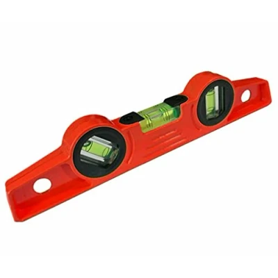 Image of 10&quot; (250mm) Scaffolders Spirit Level with 2 Strong Magnets &amp; 3 Vial Display