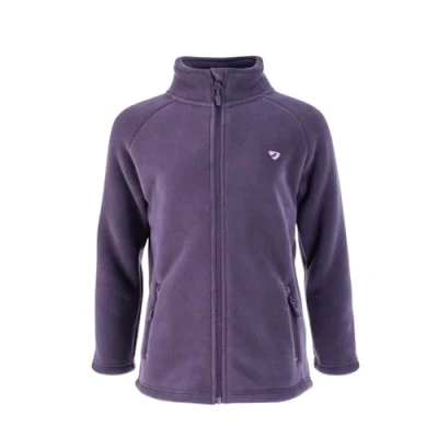 Image of Shires Aubrion Restore Young Rider Full Zip Fleece Jacket Purple 13 14 Years