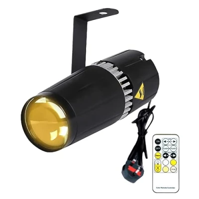 Image of LED pinspot stage light,SENLAN 6W double white/cool white&amp;warm white beam light by RF controller (double white)