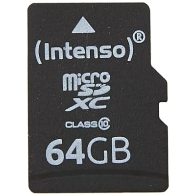 Image of Intenso 3413490 Class 10 Micro SD Card With Adapter