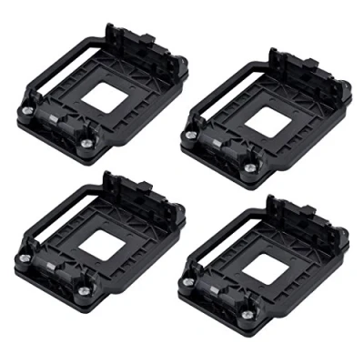 Image of Sourcingmap Plastic CPU Fan Heatsink Bracket Base Socket Black 4pcs for AMD AM2 AM3 AM2+ AM3+