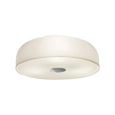 Image of Syros 3 Light Bathroom Ceiling White Glass IP44, E27