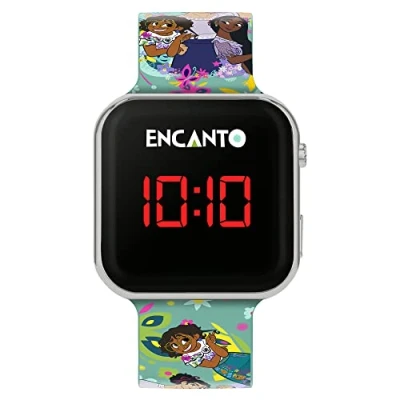Image of Disney Girls Digital Quartz Watch with Silicone Strap ENC4022