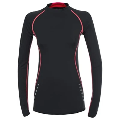 Image of DLX Dasha, Black, XL, Quick Dry Longsleeved Antibacterial Active Top for Women, X Large, Black