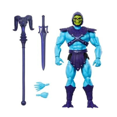 Image of Masters of the Universe Masterverse Skeletor Vintage Collection 18 cm Action Figure with Accessories Sword and Staff Blue Purple
