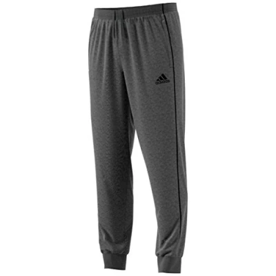 Image of Adidas Kid&#039;s Core 18 Sweat Trousers, Dark Grey Heather/Black, Size 128