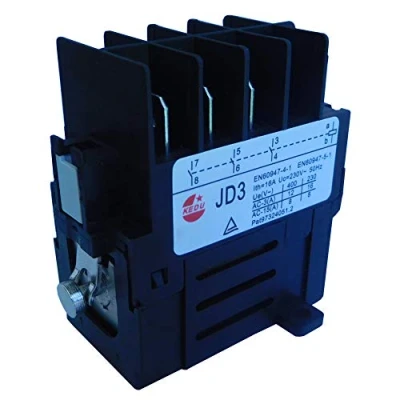Image of KEDU JD3 8 Pins Relay with Power Failure and Undervoltage Protection KJD11 Industrial Electromagnetic Switch Contactor 4NO AC 230V 16A 50Hz
