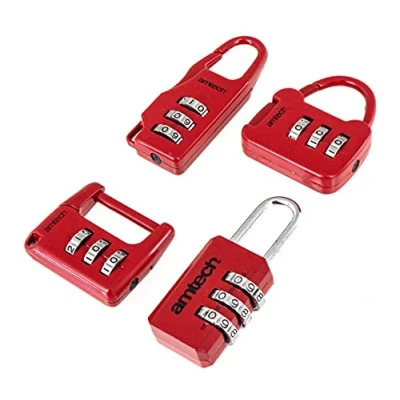 Image of Amtech T1153 4 Piece Combination Padlock Set
