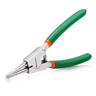 Image of SPEEDWOX 5 Inch Circlip Pliers, Tip Diameter 0.06 Inch, External Snap Ring Precision Retaining Straight Jaws for Remover