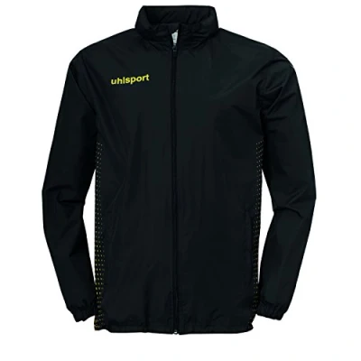 Image of Uhlsport Uhlsh Men Score Rain Jacket Men&#039;s Black/Fluo Yellow, XX Large
