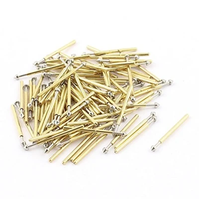 Image of sourcingmap P75 E2 1.3mm Dia 17mm Length Convex Tip Metal Spring Test Probe Pin 100pcs