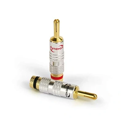 Image of Dynavox 4 piece banana plug set with expansion fixing