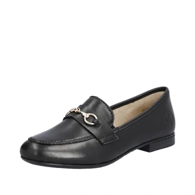 Image of Rieker Women&#039;s 51764 Loafer, Black, 6 UK
