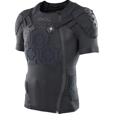 Image of EVOC PROTECTOR JACKET PRO, Protective clothing for action sports (size: S, breathable, odour inhibiting, LITESHIELD PLUS back protector, extensive padding), Black