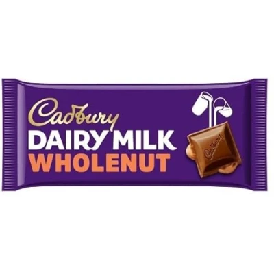 Image of 3 x Dairy Milk Whole Nut Chocolate Bar 180G Delicious Tasty And Twisty Treat Gift Hamper For Birthday,Christmas