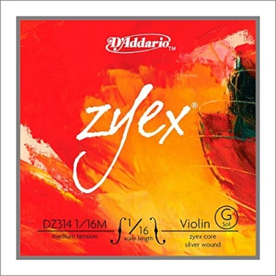 Image of D&#039;Addario Zyex Violin Single G String, 1/16 Scale, Medium Tension