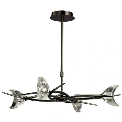 Image of Eclipse Telescopic Semi Flush Convertible 4 Light G9, Black Chrome