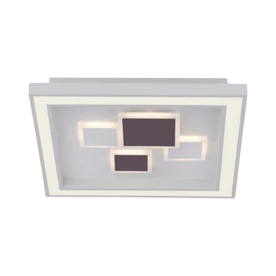 Image of Paul Neuhaus LED ceiling light Eliza, white, metal, 48x48 cm