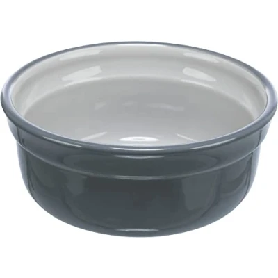 Image of Bowl, ceramic, 0.25 l/ø 13 cm, grey/light grey