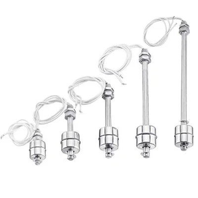 Image of TuToy Stainless Steel Water Flow Tank Vertical Float Switch Liquid Sensor Level Controller 75Mm