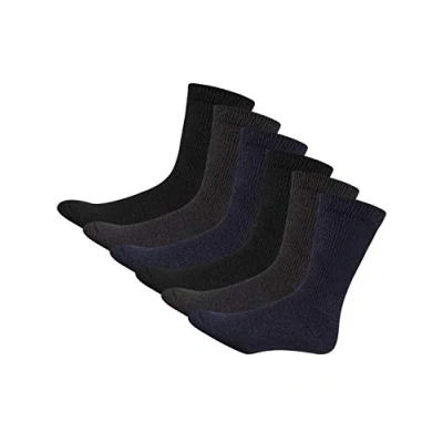 Image of BRAND KRUZE 3 Pairs Men’s Extra Wide Comfort Fit Feet Loose Top Diabetic Multicoloured Socks Thicker Thermal One Size UK 6 11 EUR 39 45