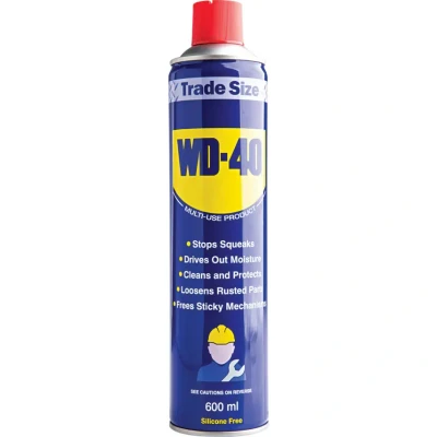 Image of WD 40 Multi Use Product 600ml Can The Ultimate Lubricant, Rust Protection, Penetrant Versatile Applications in Household and Workshop Essentials WD40 Spray