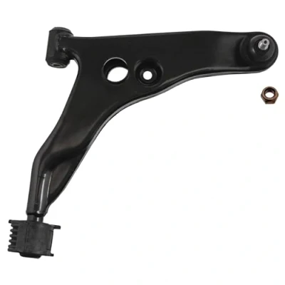 Image of MR241342, MR241344 Suspension Arm FEBI BILSTEIN 41238 with ball joint, bearing(s), nut Front Axle Right Control Sheet Steel