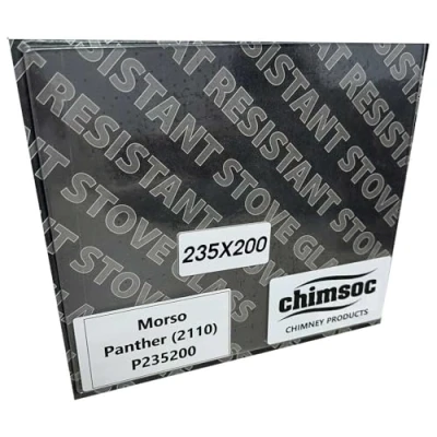 Image of Chimsoc Replacement Stove Glass Morso Panther (2110) (235mm x 200mm Rectangular)