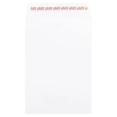 Image of JAM PAPER 7 x 10 Open End Catalog Commercial Envelopes with Peel and Seal Closure White 25/Pack