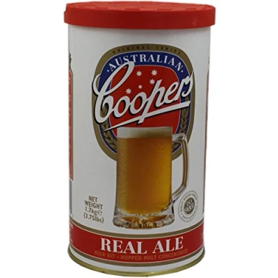 Image of Coopers Real Ale Home Brew Beer Kit Makes 40 Pints!