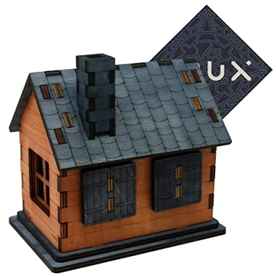 Image of Cabin in the Woods Secret Escape Box Fun Unusual Wooden Puzzle Mid Difficulty Includes Crux Sticker