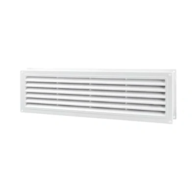 Image of Door Air Vent Grille 460 x 135 mm / 18.1 5.3 in Double Sided Ventilation Cover ABS Plastic (White)