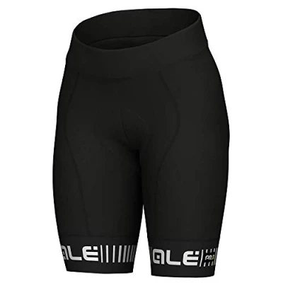 Image of ALE&#039; Alé Cycling Women&#039;s PR.R Strada Shorts, Black/White, XS