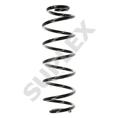 Image of 1J0511115AR Coil spring SUPLEX 39190 Rear Axle with constant wire diameter silver, brown (2x) VOLKSWAGEN: Golf 4, New Beetle Hatchback