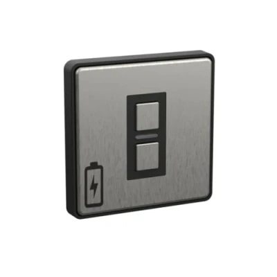 Image of Lightwave Wire Free Scene Selector (2 Button) Stainless Steel Battery Powered, Multi Press Built In
