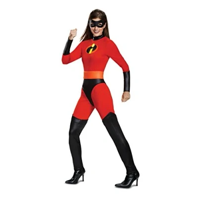 Image of DISGUISE 66835F Mrs. Incredible Classic Adult Costume Disney Sized, Solid, Red, XL (18 20)