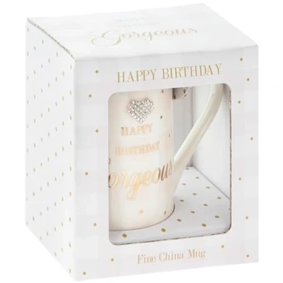 Image of Lesser &amp; Pavey Mad Dots Happy Birthday Gorgeous Mug