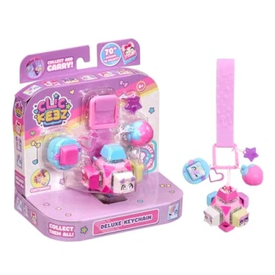 Image of Clickeez: Clickee Cube Includes 7 Clickable Keyboard Collectibles! 70 Characters To Find, Cute Themes &amp; Rare Surprises Girls Gifts and Collectables Ages 6+