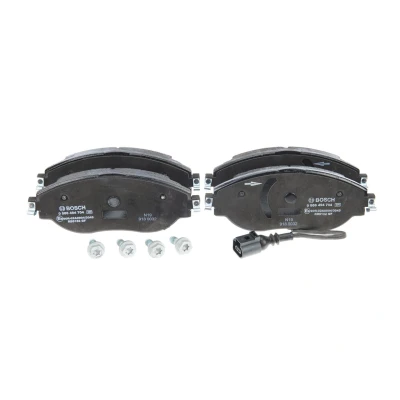 Image of 3C0698151E, 3C0698151F, 3C0698151G, 3C0698151H, 3C0698151L Brake pad set BOSCH 0 986 494 704 VOLKSWAGEN: Sharan II, Passat B7 Saloon, CC