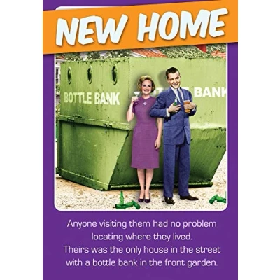 Image of New Home Card, Funny House Greetings 124x176mm, Greeting Card
