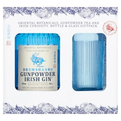 Image of Drumshanbo Gunpowder Gin Glass Pack