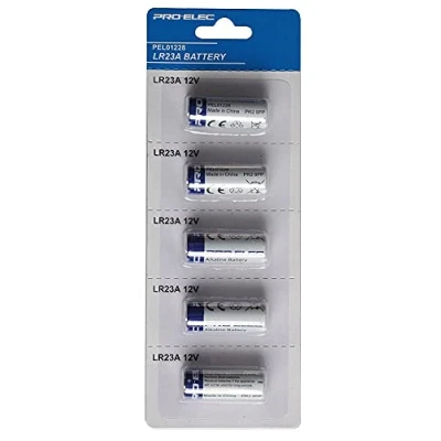Image of PRO ELEC PEL01228 Alkaline LR23A 12V Battery, 5 Pack
